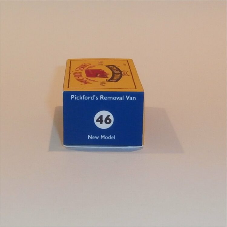 Matchbox Lesney 46b Pickfords Removals Blue Van B Style Repro Box