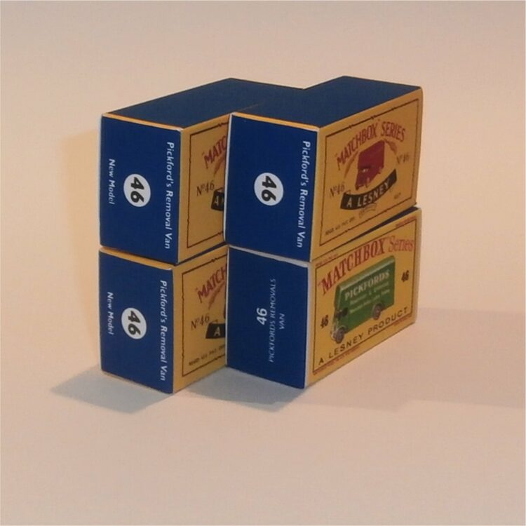 Matchbox Lesney 46b Pickfords Removals Blue Van B Style Repro Box