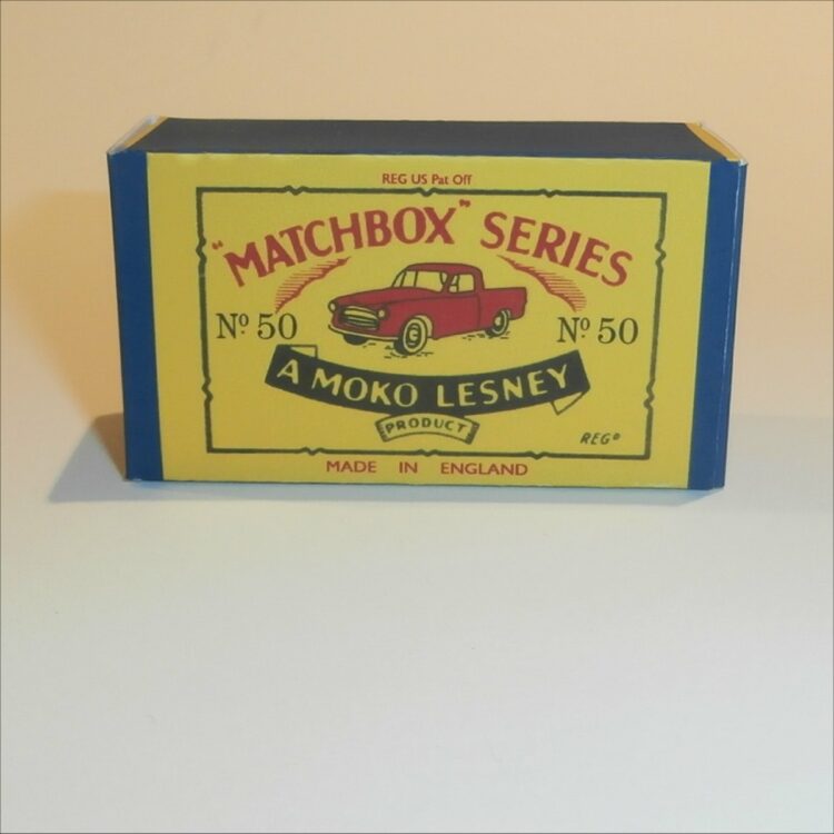 Matchbox Lesney 50a Commer Pickup B Style Repro Box