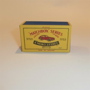 Matchbox Lesney 53a Aston Martin B Style Repro Box