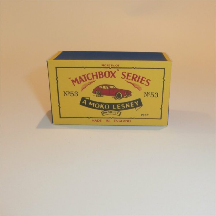 Matchbox Lesney 53a Aston Martin B Style Repro Box