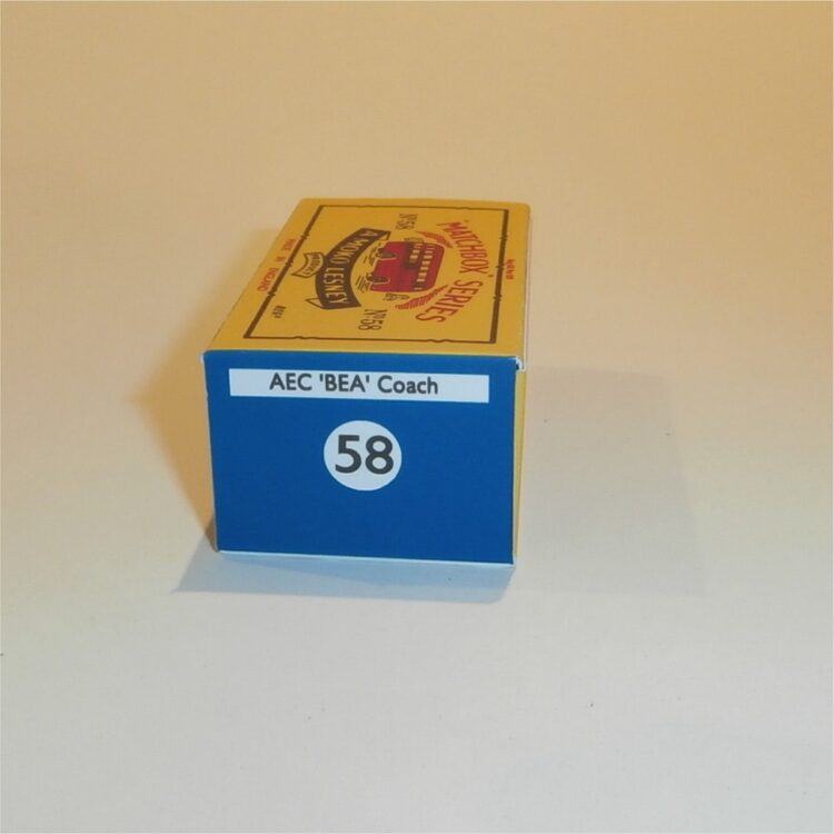 Matchbox Lesney 58a BEA Coach B Style Repro Box