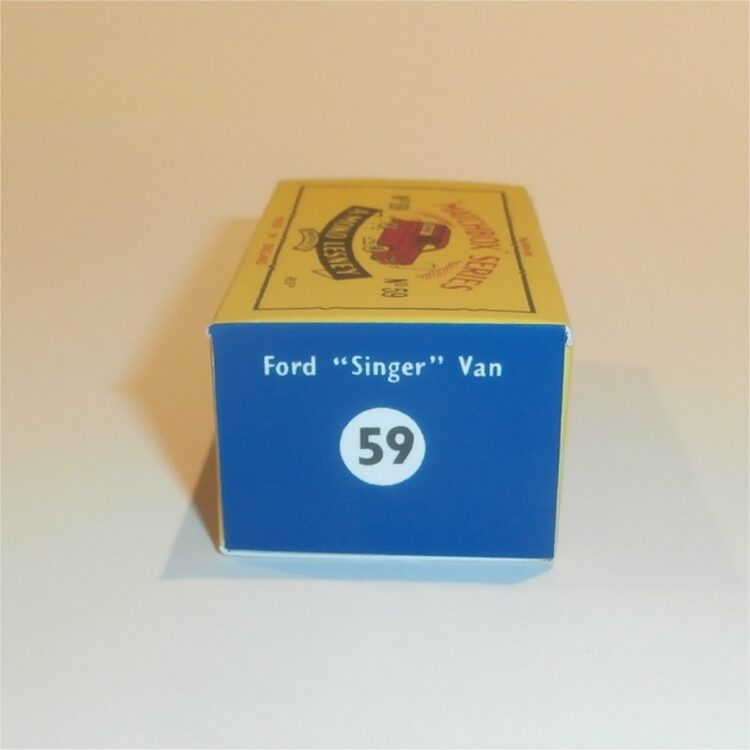Matchbox Lesney 59a Singer Van B Style Repro Box