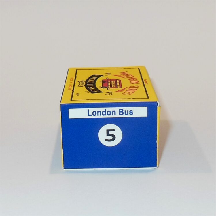 Matchbox Lesney 5b3 London Bus 'Buy Matchbox Series' B Style Repro Box