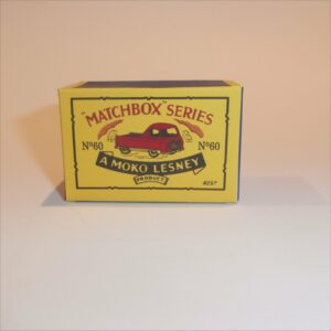 Matchbox Lesney 60a Morris Pickup B Style Repro Box