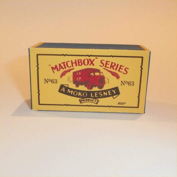 Matchbox Lesney 63a Military Ambulance B Style Repro Box