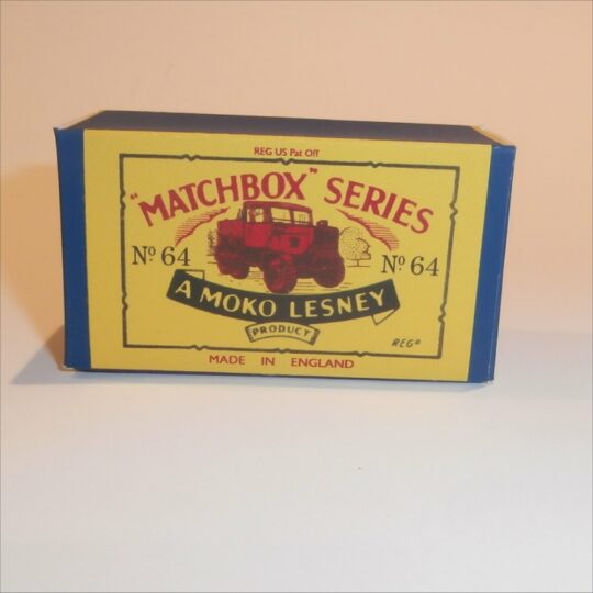 Matchbox Lesney 64a Scammell Army Tow Truck B Style Repro Box