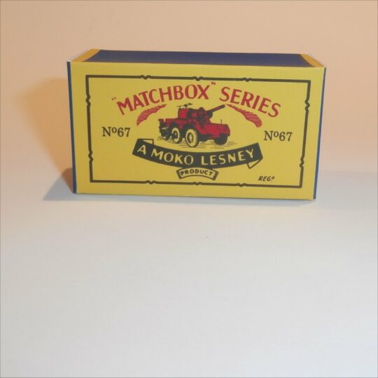 Matchbox Lesney 67a Saladin Armoured Car B Style Repro Box