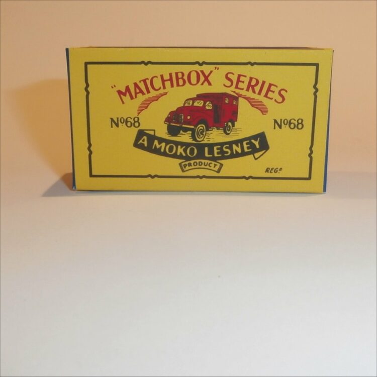 Matchbox Lesney 68a Army Radio Truck B Style Repro Box