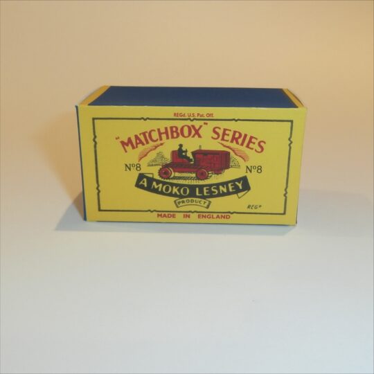 Matchbox Lesney 8b Caterpillar Tractor B Style Repro Box