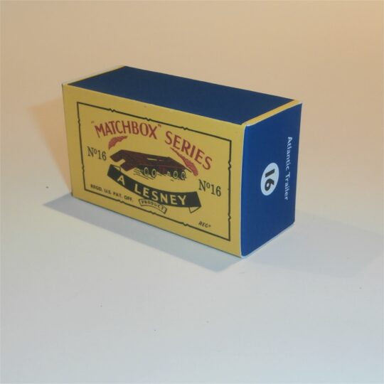 Matchbox Lesney 16 b Super Atlantic Trailer C Style Repro Box