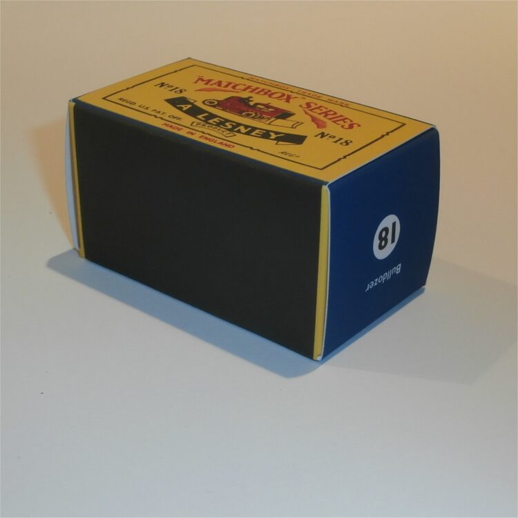 Matchbox Lesney 18 c Caterpillar Bulldozer C Style Repro Box