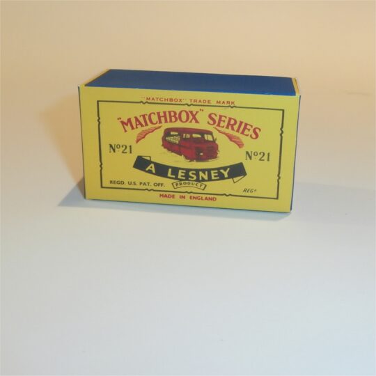 Matchbox Lesney 21 c Commer Milk Float C Style Repro Box