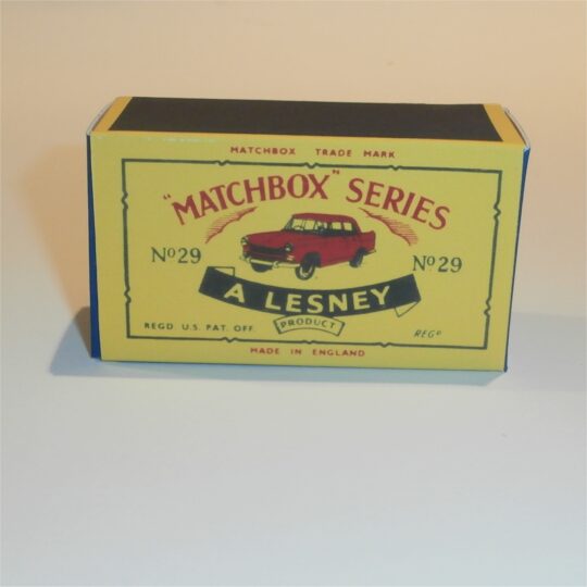 Matchbox Lesney 29 b Austin Cambridge C Style Repro Box