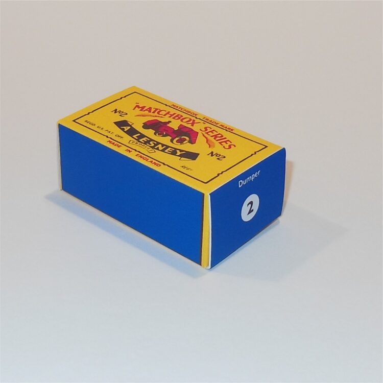 Matchbox Lesney 2b Dumper C Style Repro Box