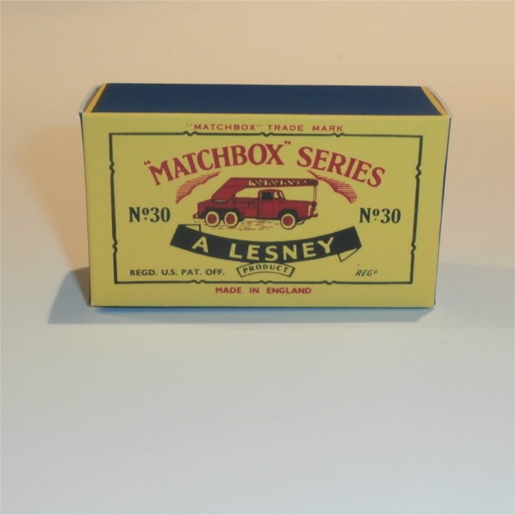 Matchbox Lesney 30 b Magirus-Deutz Crane Lorry C Style Repro Box