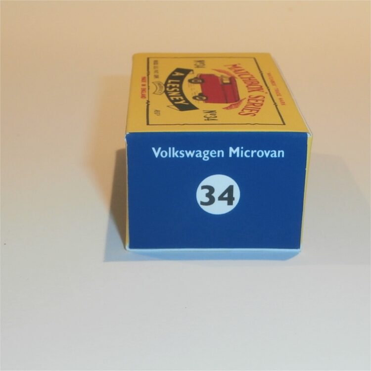 Matchbox Lesney 34 a Volkswagen Micro Van C Style Repro Box