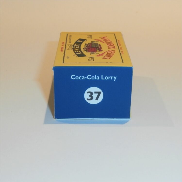 Matchbox Lesney 37 b Coca-Cola Lorry C Style Repro Box