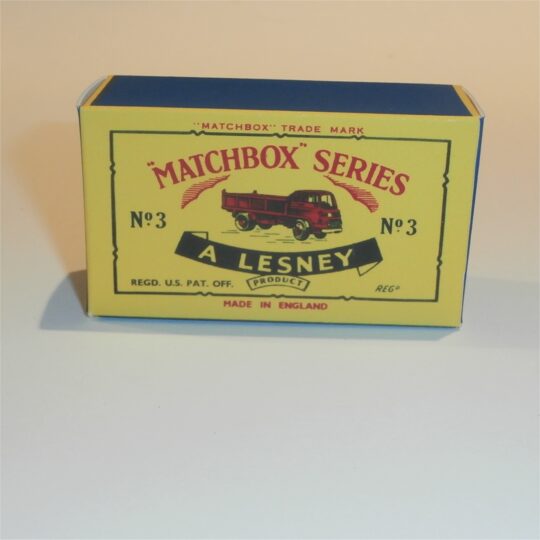 Matchbox Lesney 3 b Bedford Tipper C Style Repro Box