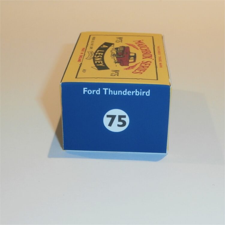 Matchbox Lesney 75 a Ford Thunderbird C Style Repro Box
