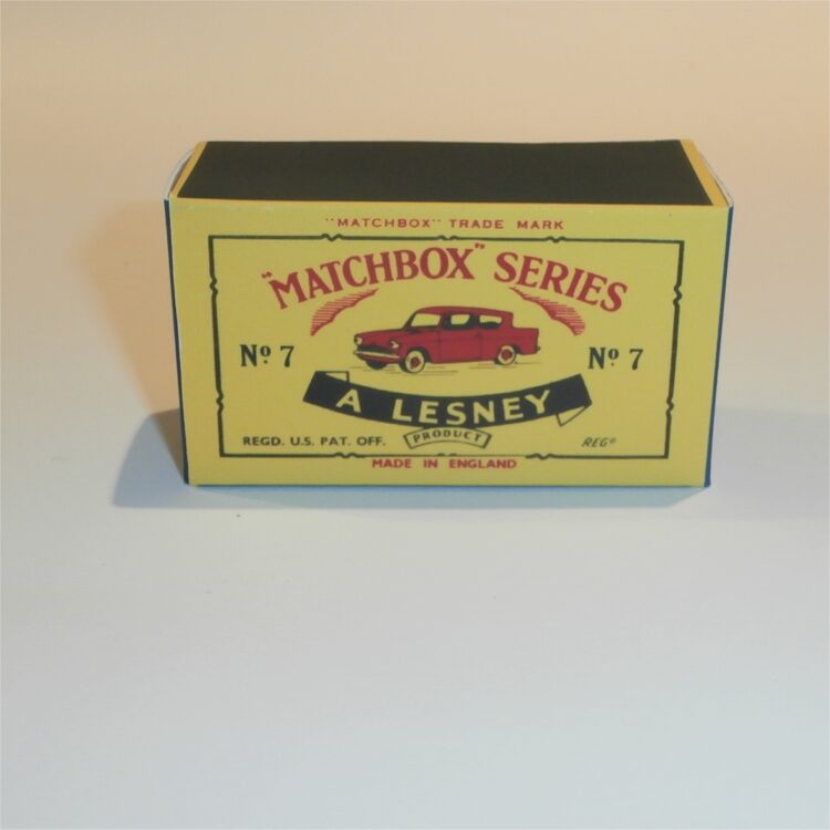 Matchbox Lesney 7 b Ford Anglia Sedan C Style Repro Box