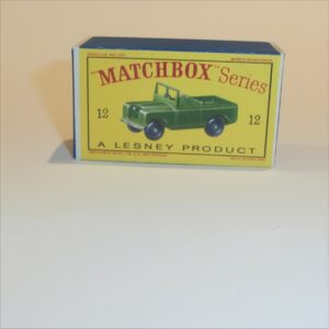 Matchbox Lesney 12b Land Rover Empty D Style Repro Box