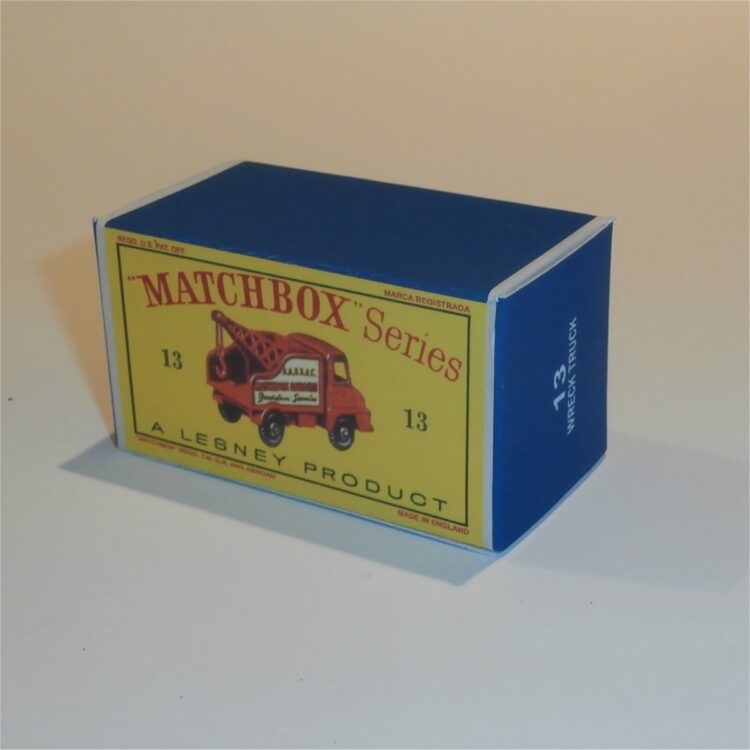 Matchbox Lesney 13c Thames Wrecker Empty D Style Repro Box