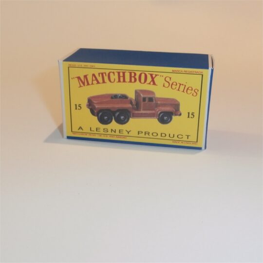 Matchbox Lesney 15b Rotinoff Atlantic Tractor Empty D Style Repro Box