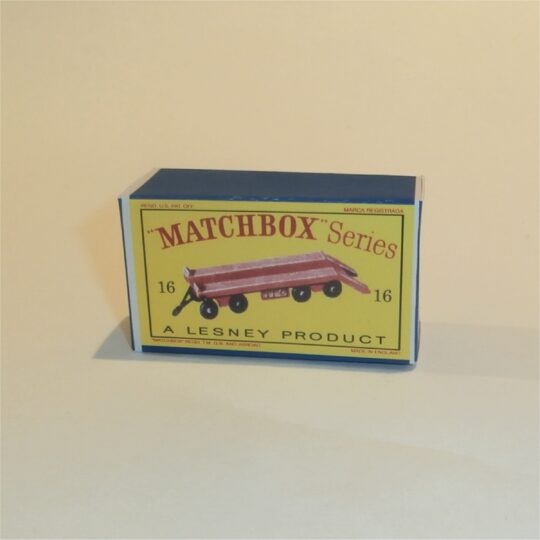 Matchbox Lesney 16b Atlantic Trailer Empty D Style Repro Box