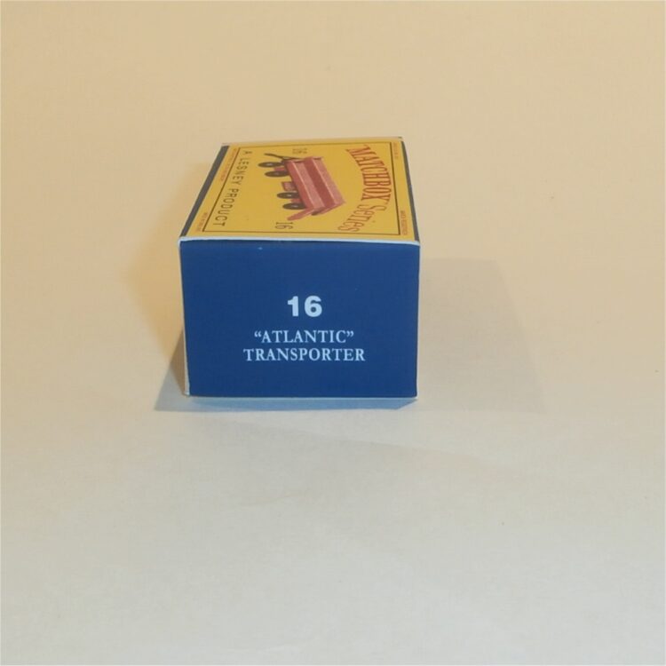 Matchbox Lesney 16b Atlantic Trailer Empty D Style Repro Box