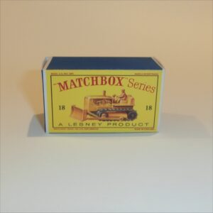 Matchbox Lesney 18c Caterpillar Bulldozer Empty D Style Repro Box