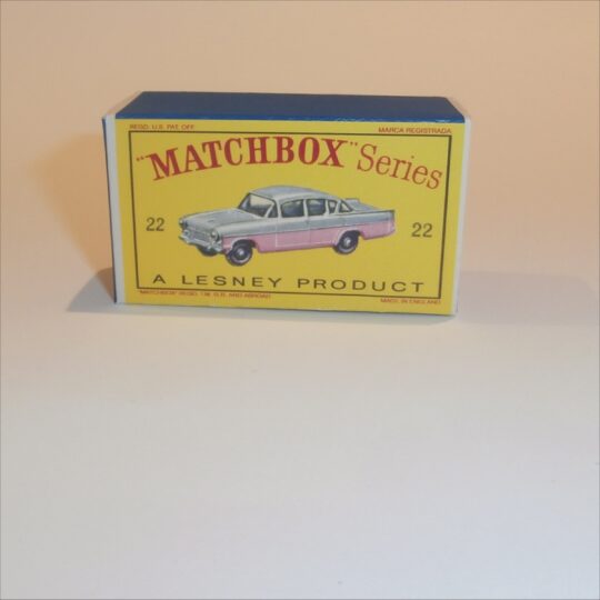 Matchbox Lesney 22b Vauxhall Cresta Empty D Style Repro Box