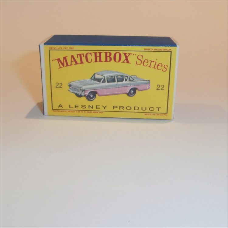 Matchbox Lesney 22b Vauxhall Cresta Empty D Style Repro Box