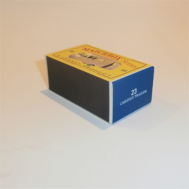 Matchbox Lesney 23c1 Bluebird Dauphine Caravan Gold Empty D Style Repro Box