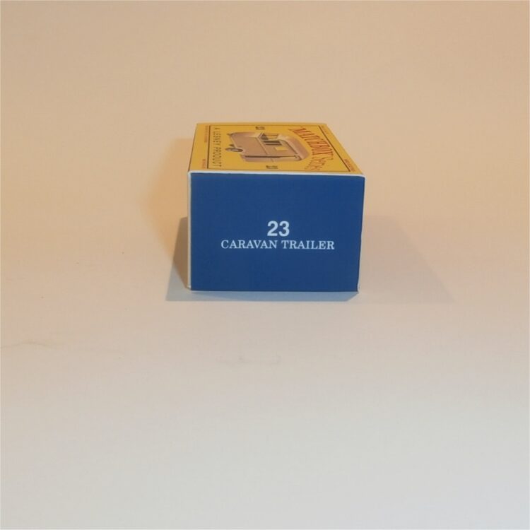 Matchbox Lesney 23c1 Bluebird Dauphine Caravan Gold Empty D Style Repro Box