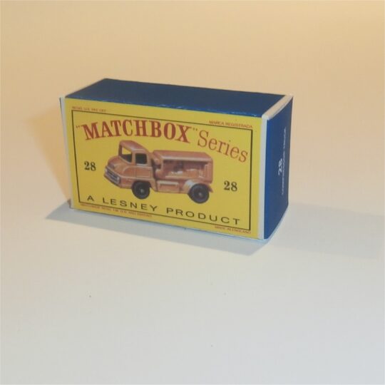 Matchbox Lesney 28b Bedford Compressor Truck Empty D Style Repro Box