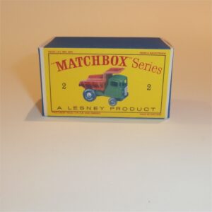 Matchbox Lesney 2c Muir Hill Dumper Empty D Style Repro Box