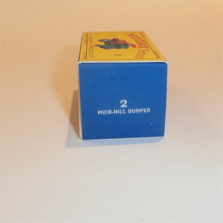 Matchbox Lesney 2c Muir Hill Dumper Empty D Style Repro Box