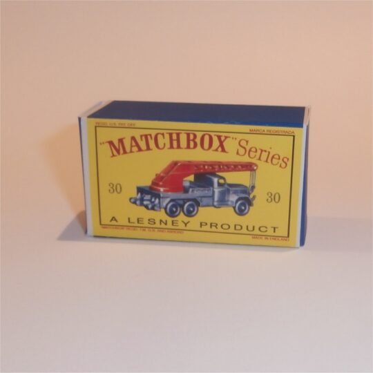 Matchbox Lesney 30b Magirus-Deutz 6-Wheel Crane Empty D Style Repro Box