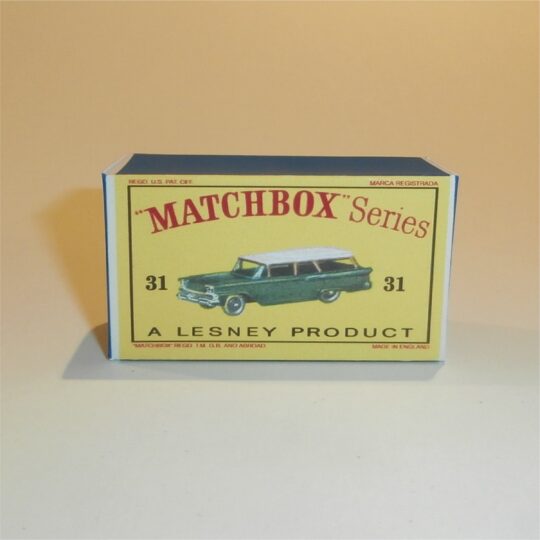 Matchbox Lesney 31b Ford Station Wagon Empty D Style Repro Box