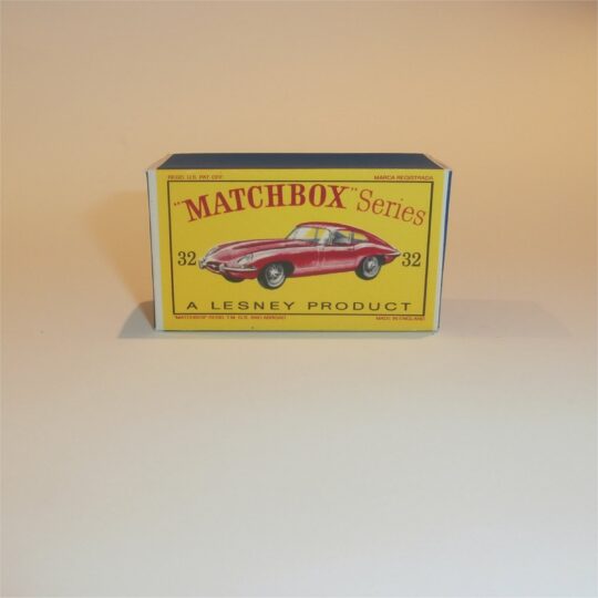 Matchbox Lesney 32b Jaguar XKE E-Type Empty D Style Repro Box