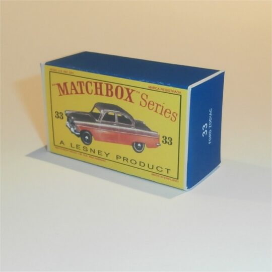 Matchbox Lesney 33a Ford Zodiac Empty D Style Repro Box