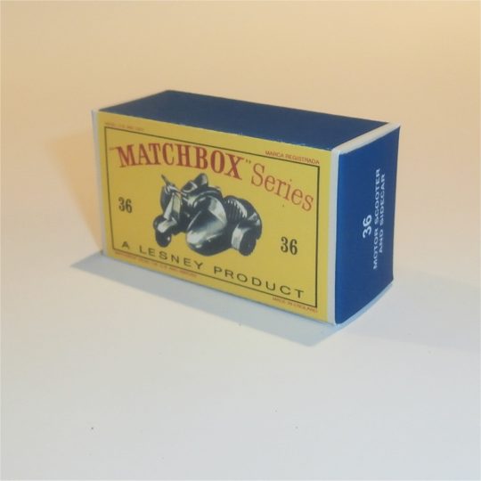 Matchbox Lesney 36b Lambretta Motor Scooter Empty D Style Repro Box