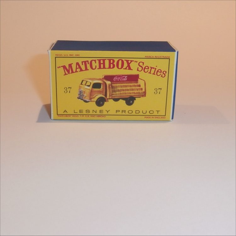 Matchbox Lesney 37b Karrier Coke Truck Empty D Style Repro Box