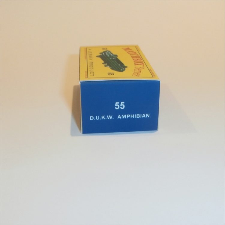 Matchbox Lesney 55a DUKW Military Amphibian Empty D Style Repro Box