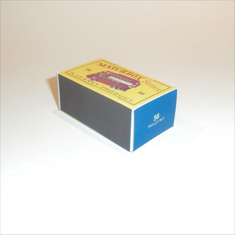 Matchbox Lesney 56a London Trolley Bus Empty D Style Repro Box