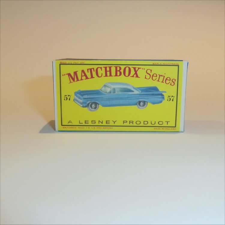 Matchbox Lesney 57b Chevrolet Empty D Style Repro Box