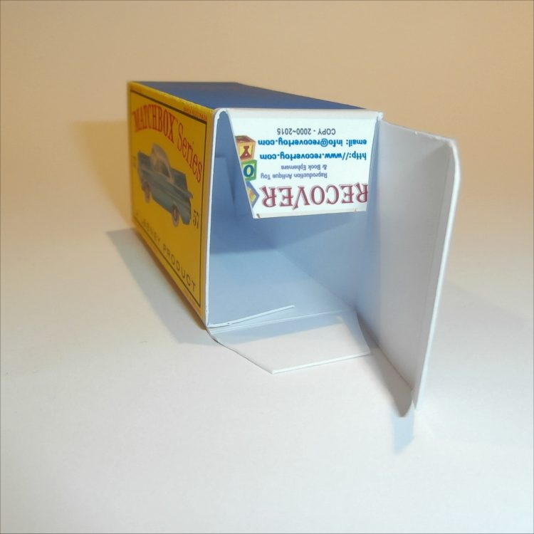 Matchbox Lesney 57b Chevrolet Empty D Style Repro Box