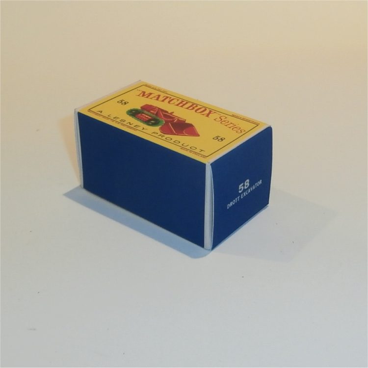 Matchbox Lesney 58b Drott Excavator Empty D Style Repro Box