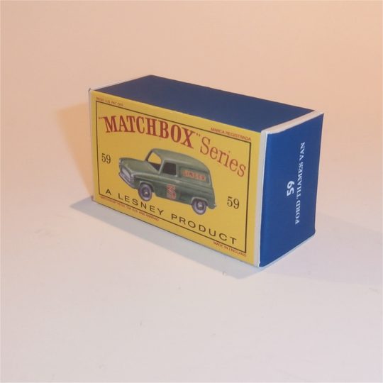 Matchbox Lesney 59a Ford Thames Singer Van Empty D Style Repro Box